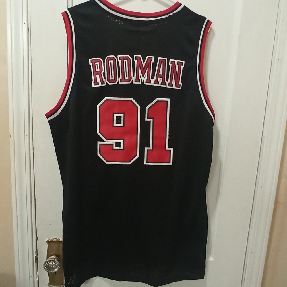 NWT Adidas Dennis Rodman Chicago Bulls Hardwood Classics Swingma XL - Picture 6 of 15